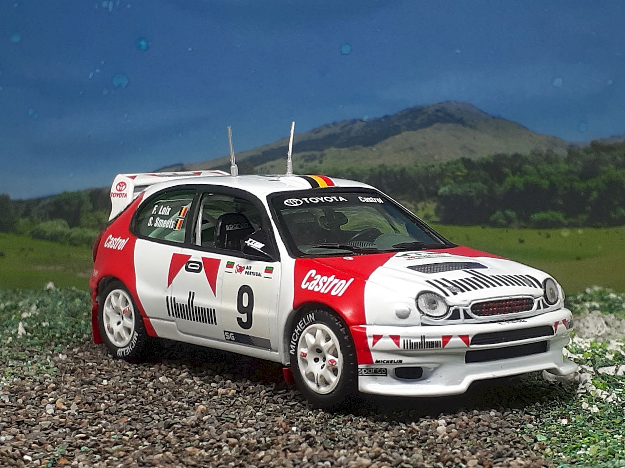 Planche De Décalcomanies 1/18 Toyota Corolla WRC #9 - Portugal 1998 - Loix - VV18065